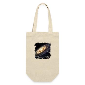 Von Sternen und Galaxien - Geschenkbeutel für Flaschen - Natur - Vorne
