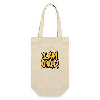 Je suis unique, je pense, je suis positif, j’ai confiance en moi - Sac à bouteille - nature - Devant