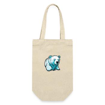 Ours polaire / Animal / Norpol / hiver / enfantin / mignon - Sac à bouteille - nature - Devant