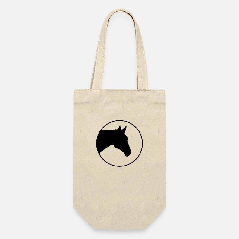 Logo du cheval - Sac à bouteille - nature