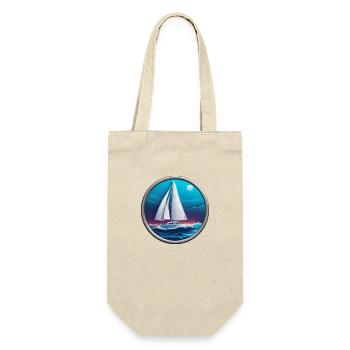 Auf dem Wasser - Geschenkbeutel für Flaschen - Natur - Vorne