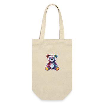 Ours en peluche / Peluche / Animal en peluche / Idée cadeau - Sac à bouteille - nature - Devant