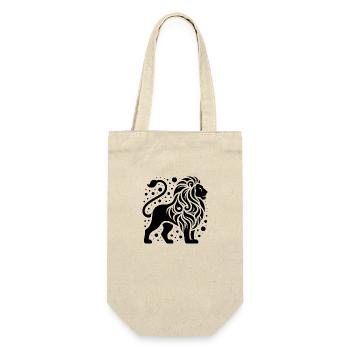 Proud lion with wild mane - Gift Bag for Bottles - nature - Front