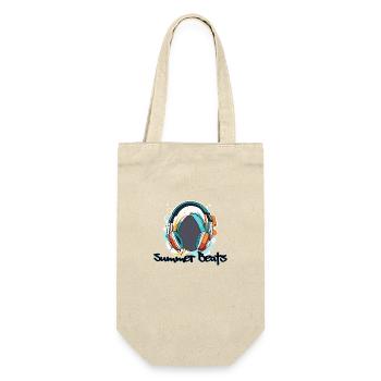 Headphones / Audio / Music / Sound / Studio / Cool - Gift Bag for Bottles - nature - Front