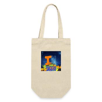 "IN YOUR FACE" chemistry design - Gift Bag for Bottles - nature - Front