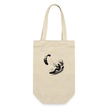 Kite Surfer Splash Water Splash with Kite - Gift Bag for Bottles - nature - Front
