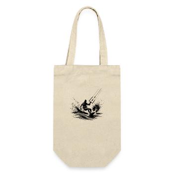 Wind Surfing in the Sky - Kite Wave Rider Surfing - Gift Bag for Bottles - nature - Front