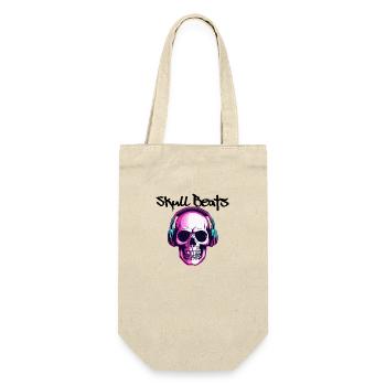 Kopfhörer / Audio / Musik / Klang / cool - Geschenkbeutel für Flaschen - Natur - Vorne