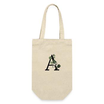 Buchstabe A Grüne Botanik - Geschenkbeutel für Flaschen - Natur - Vorne