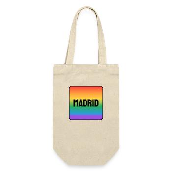 Schwules Madrid - Geschenkbeutel für Flaschen - Natur - Vorne