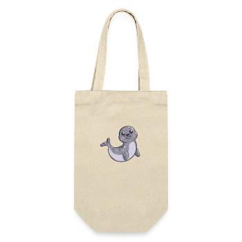 Cute seal waving at you - Gift Bag for Bottles - nature - Front