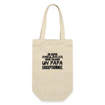 SUPER DAD PARAMEDIC - Gift Bag for Bottles - nature - Front