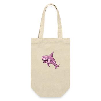 Naughty shark with big teeth - Gift Bag for Bottles - nature - Front