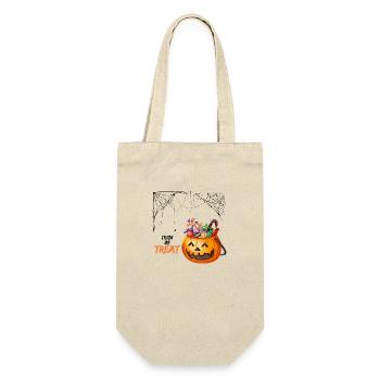 Halloween trick or treat - Geschenkbeutel für Flaschen - Natur - Vorne