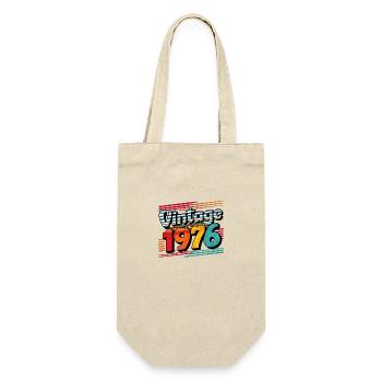 Vintage 1976 Cadeau d'anniversaire 47 ans Homme Fe - Sac à bouteille - nature - Devant
