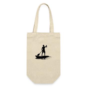 Paddelwanderung Stand Up Paddling Tour - Geschenkbeutel für Flaschen - Natur - Vorne