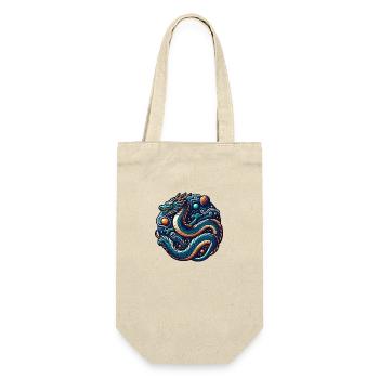 Dragon cosmique et orbes planétaires - Sac à bouteille - nature - Devant