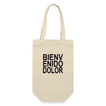 Bienvenido Dolor schwarz - Geschenkbeutel für Flaschen - Natur - Vorne