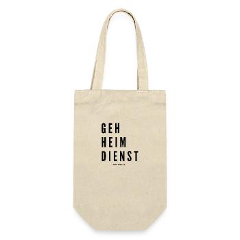 Security Geheimdienst - Geschenkbeutel für Flaschen - Natur - Vorne