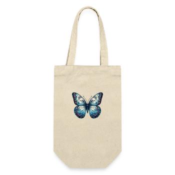 Papillon bleu - papillon - Sac à bouteille - nature - Devant