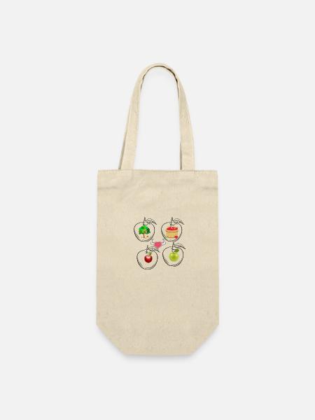 All the apples - Gift Bag for Bottles - nature