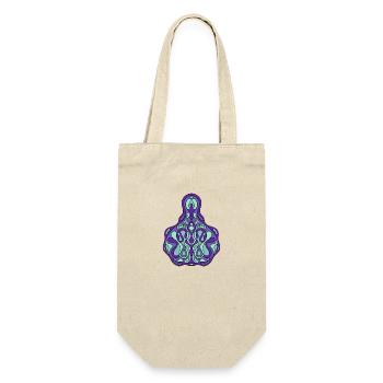 Art Nouveau inspired symmetrical abstract pattern - Gift Bag for Bottles - nature - Front