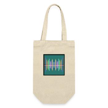 Lignes musicales - Sac à bouteille - nature - Devant