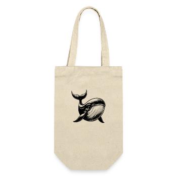 Kids Baby Blue Whale with Big Eyes - Gift Bag for Bottles - nature - Front