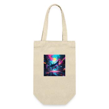 Neon Manta - Gift Bag for Bottles - nature - Front