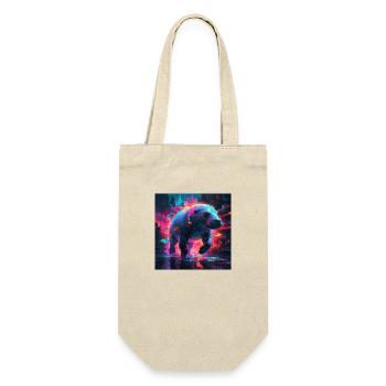 Neon Seekuh - Geschenkbeutel für Flaschen - Natur - Vorne