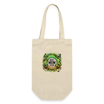 Die beste Mutter der Welt Mutter Mutter Beste Supermutter - Geschenkbeutel für Flaschen - Natur - Vorne