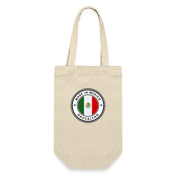 Hergestellt in Mexiko Naucalpan Emblem - Geschenkbeutel für Flaschen - Natur - Vorne