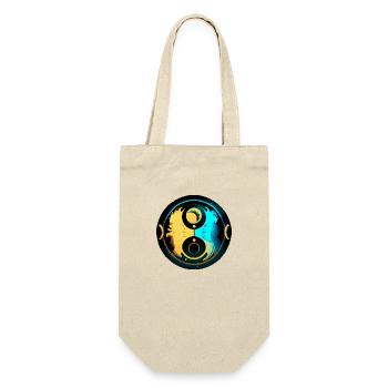 Yin-Yang-Harmonie - Geschenkbeutel für Flaschen - Natur - Vorne