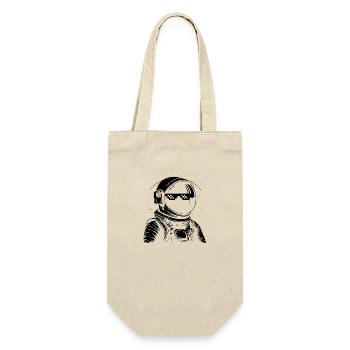 Astronaut cool - Geschenkbeutel für Flaschen - Natur - Vorne