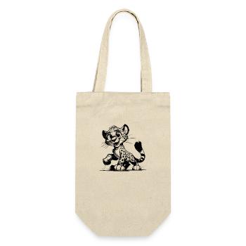 Croquis au crayon mignon pour enfants léopard - Sac à bouteille - nature - Devant
