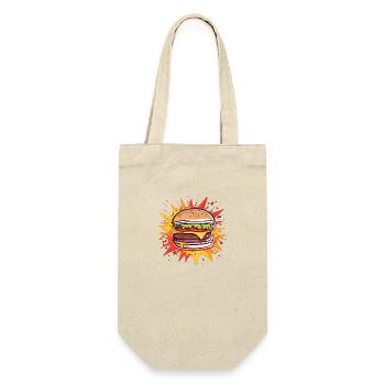Bursting Flavor Burger - Gift Bag for Bottles - nature - Front