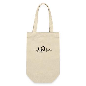 Nice heartbeat - Gift Bag for Bottles - nature - Front
