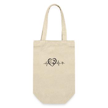 Veterinary heartbeat - Gift Bag for Bottles - nature - Front