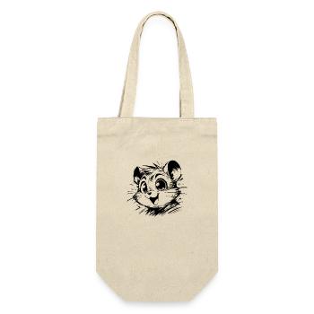 Cheerful Children Hamster Drawing - Gift Bag for Bottles - nature - Front