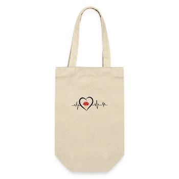 mushroom heartbeat - Gift Bag for Bottles - nature - Front