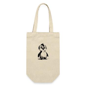 Penguin Baby Drawing Cartoon Style Penguins - Gift Bag for Bottles - nature - Front