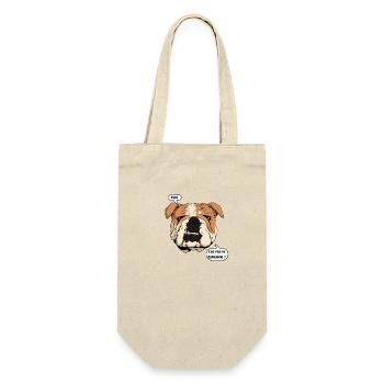 Bulldog and Collagen - Gift Bag for Bottles - nature - Front