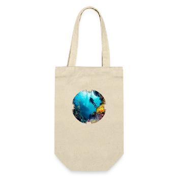 Diving in colorful coral reefs - Gift Bag for Bottles - nature - Front