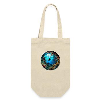 Diving as a gateway to the sea - Gift Bag for Bottles - nature - Front