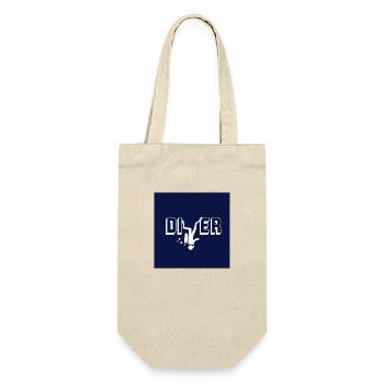 Taucherdesign für Taucher aller ART - Geschenkbeutel für Flaschen - Natur - Vorne