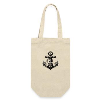 Tatouage classique ancre élégant style de croquis - Sac à bouteille - nature - Devant