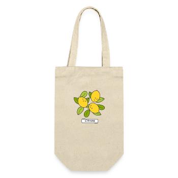 Citrons - Geschenkbeutel für Flaschen - Natur - Vorne