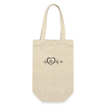 heartbeat flower pot - Gift Bag for Bottles - nature - Front