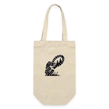 Hiking boots with nature profile for hikers - Gift Bag for Bottles - nature - Front