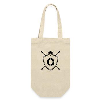 wappen q - Geschenkbeutel für Flaschen - Natur - Vorne